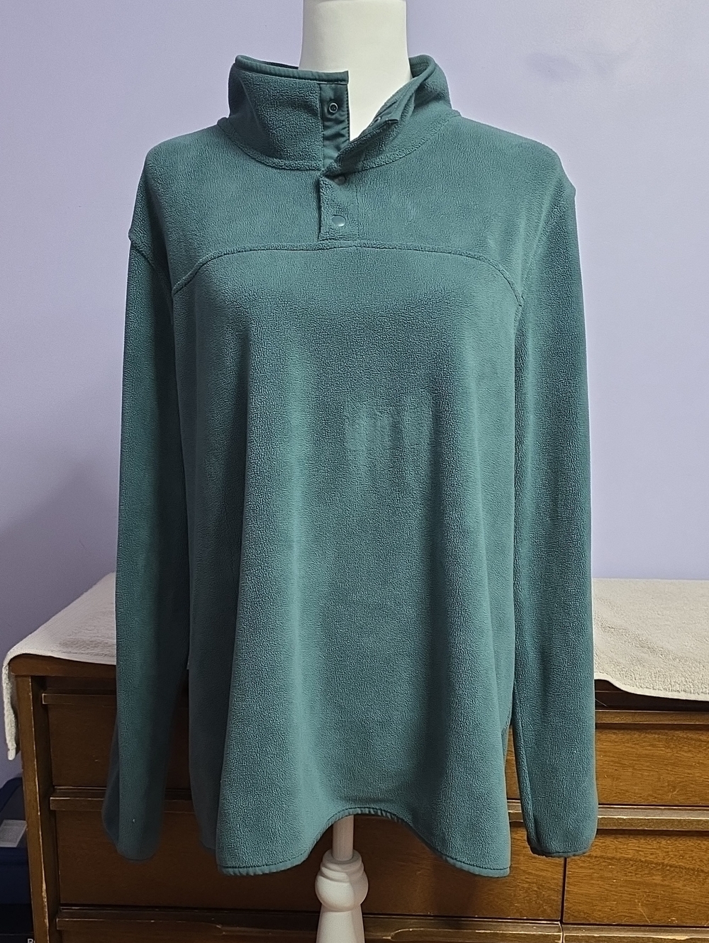 32 Degrees Green Performance Fleece Pullover